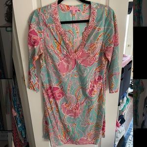 Lilly Pulitzer shift dress/cover-up - jellyfish print